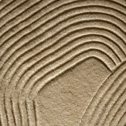 Tapis Zen Shaped  Beige / 140 X 145 Cm - Fait Main - Bolia