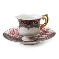 Tasse A Cafe Hybrid Ceramique / Set Tasse A Cafe + Soucoupe - Seletti