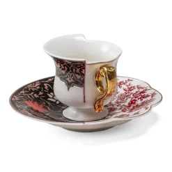 Tasse A Cafe Hybrid Ceramique / Set Tasse A Cafe + Soucoupe - Seletti