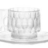 Tasse A Cafe Jellies Family Plastique Transparent / Set Tasse + Soucoupe - Kartell