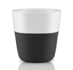 Tasse A Espresso  Ceramique Blanc Noir / Set De 2 - 80 Ml - Eva Solo