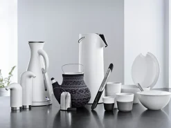 Tasse A Espresso Ceramique Blanc Noir / Set De 2 - 80 Ml - Eva Solo
