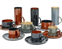 Tasse A The Terres De Reves Ceramique Bleu / Gres - H 13 Cm - Serax