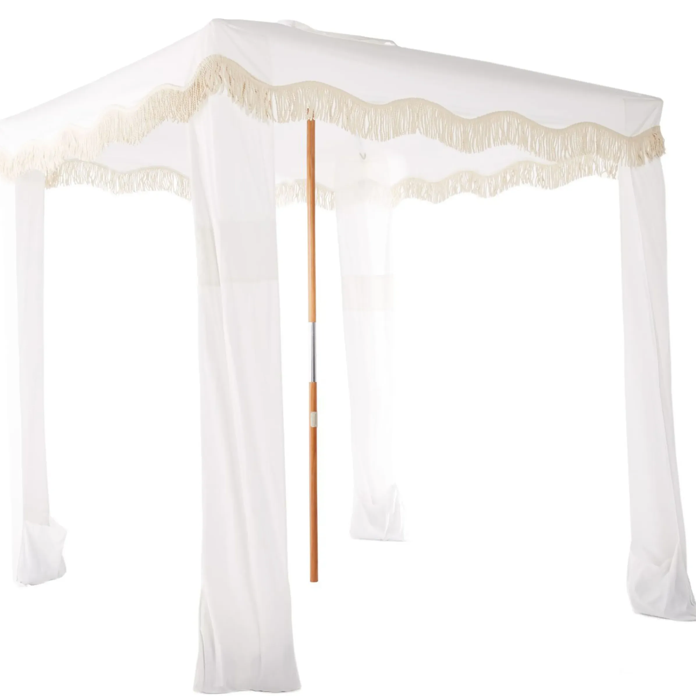 Tente De Plage The Premium Cabana Tissu Bois Blanc / 200 X 200 X H 240 Cm - Business & Pleasure