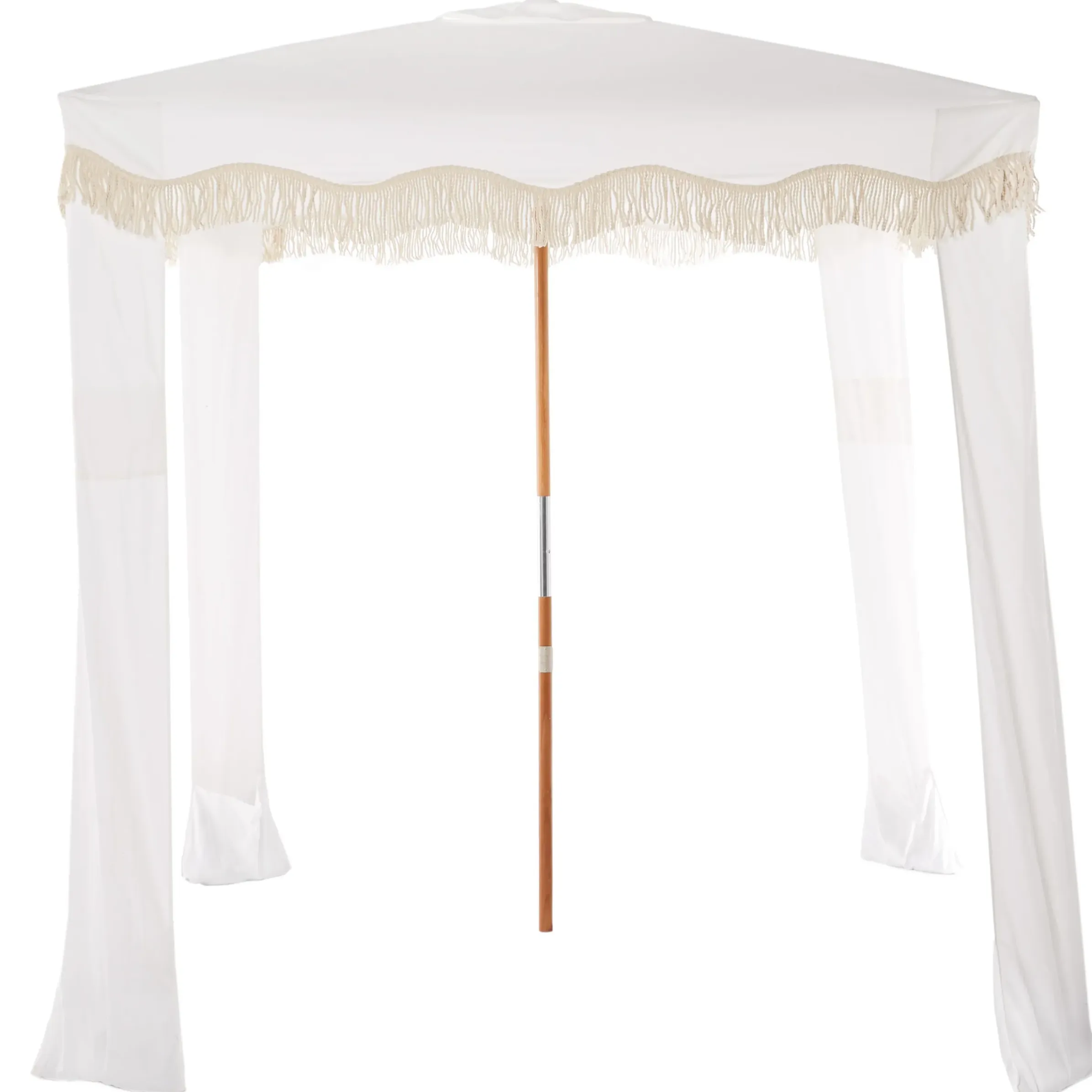 Tente De Plage The Premium Cabana Tissu Bois Blanc / 200 X 200 X H 240 Cm - Business & Pleasure