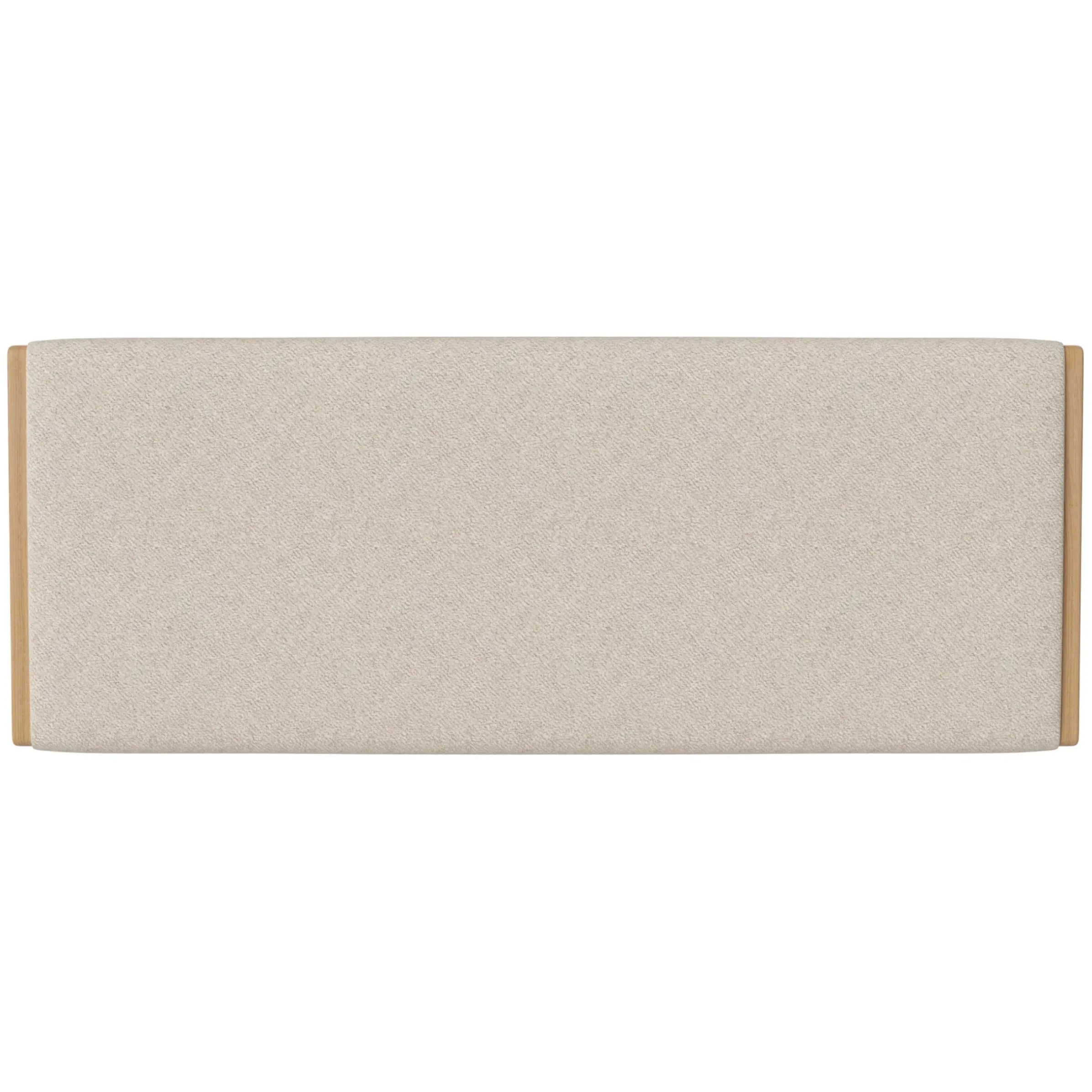 Tete De Lit Haven Tissu Beige Bois Naturel / L 166 X H 66 Cm - Bolia