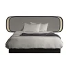 Tete De Lit Rue Fibre Vegetale Bois Gris Noir Beige / L 250 X H 73 Cm - Rembourree - Wiener Gtv Design