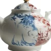Theiere Hybrid Smeraldina Ceramique Bleu Rouge - Seletti