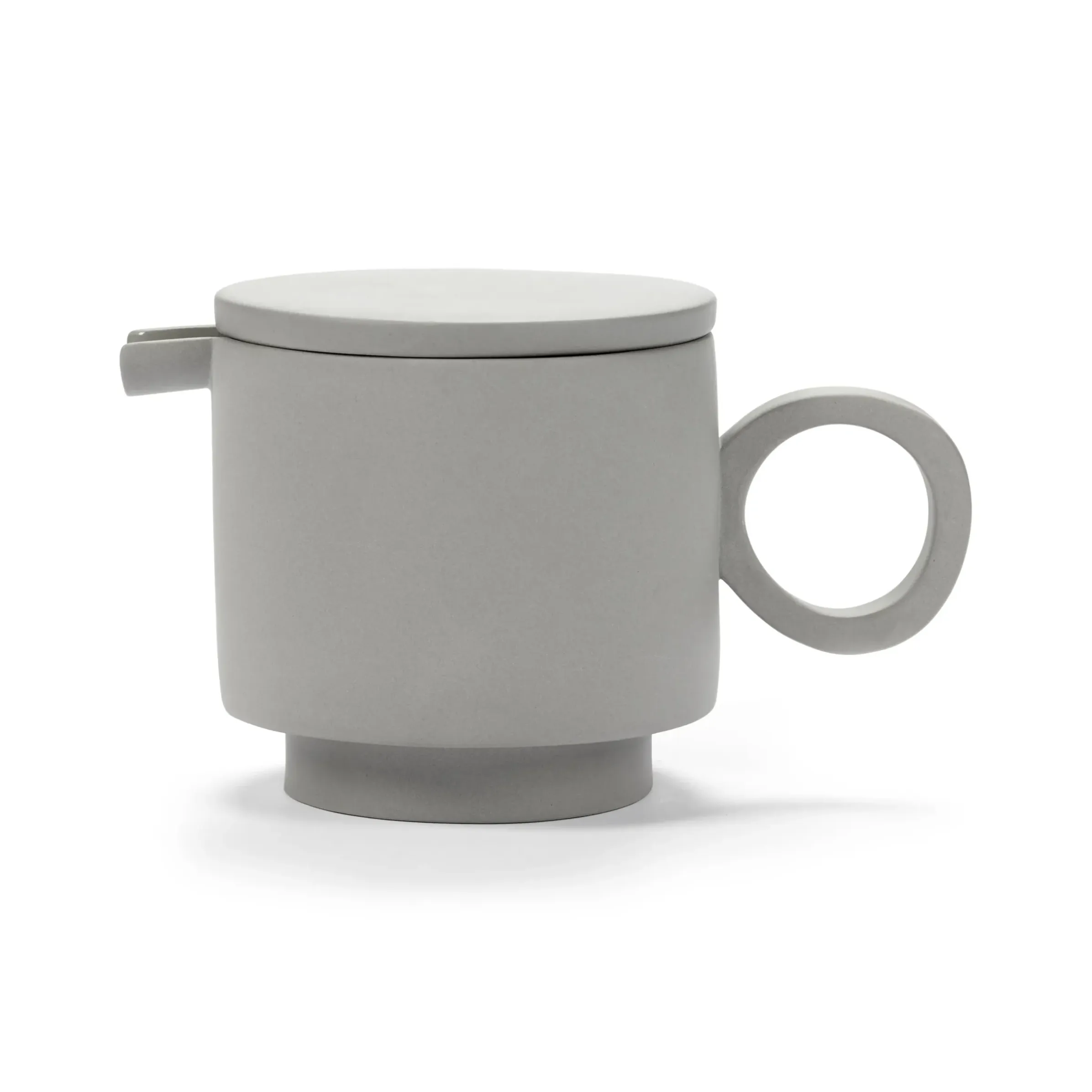 Theiere Inner Circle Ceramique Gris / 95 Cl - Gres - Valerie Objects