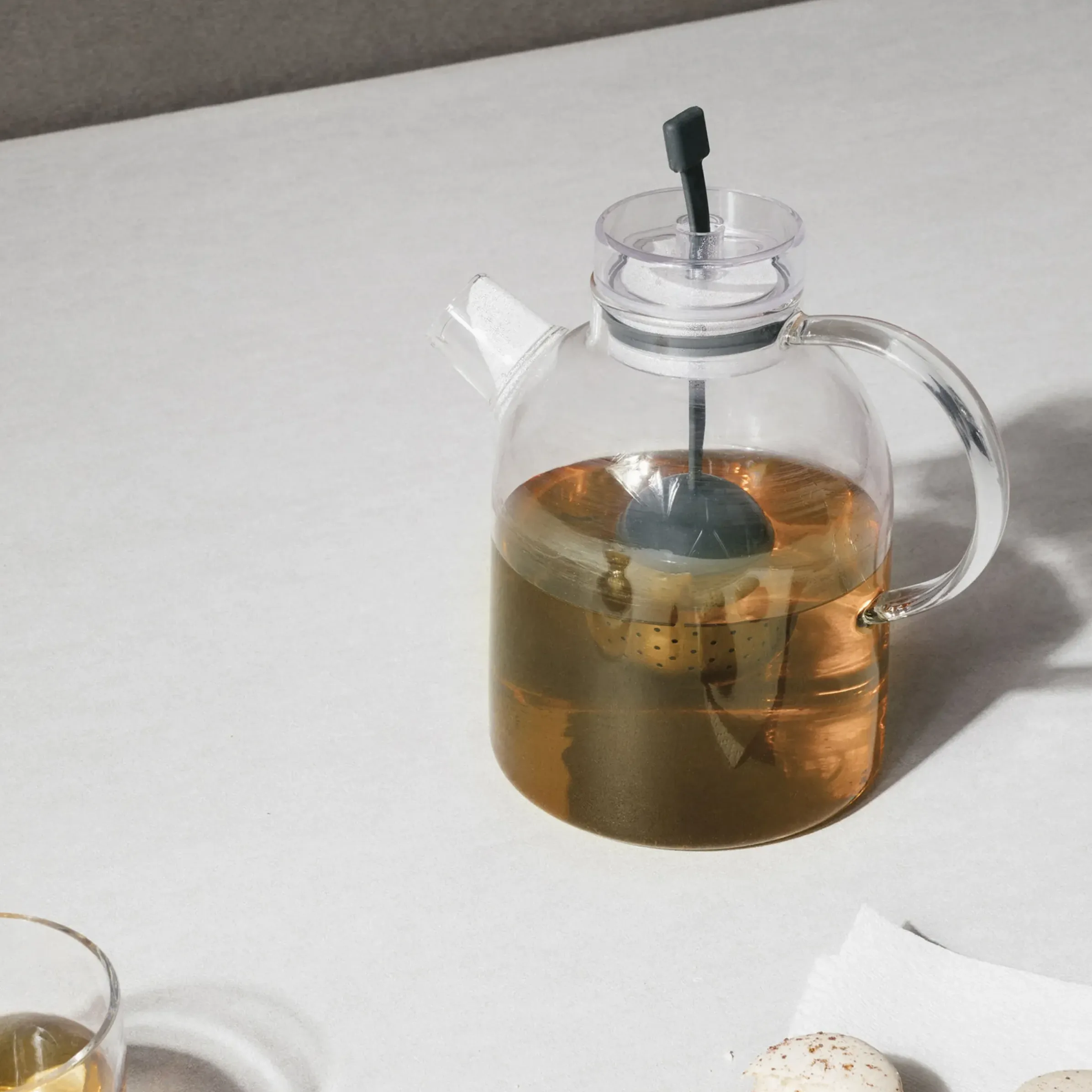 Theiere Kettle Verre/ 1,5L - Filtre A The Amovible - Menu