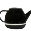 Theiere Sicilia Ceramique Noir / O 15 X H 14 Cm - Maison Sarah Lavoine