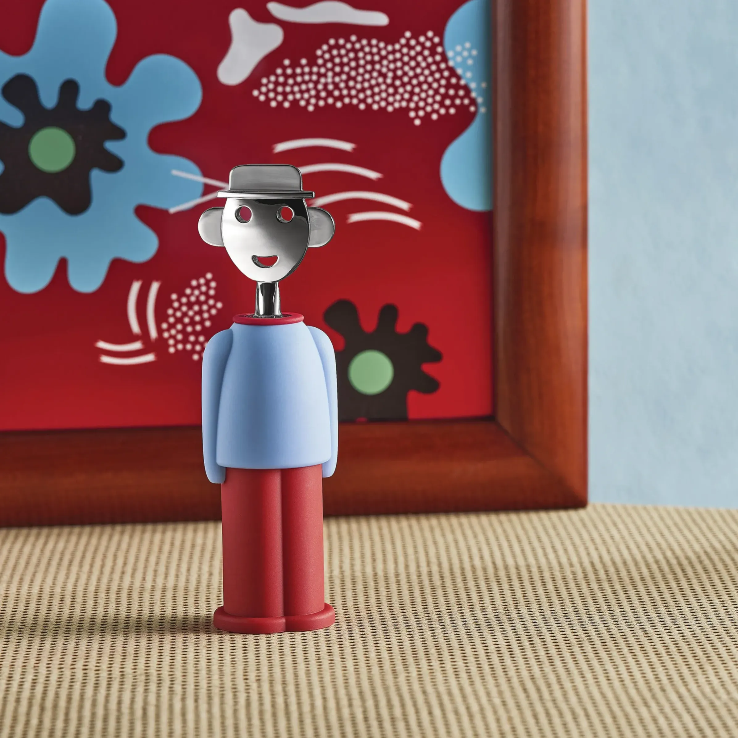 Tire-Bouchon Alessandro M. Plastique Bleu Rouge / Colour Tales - Alessi