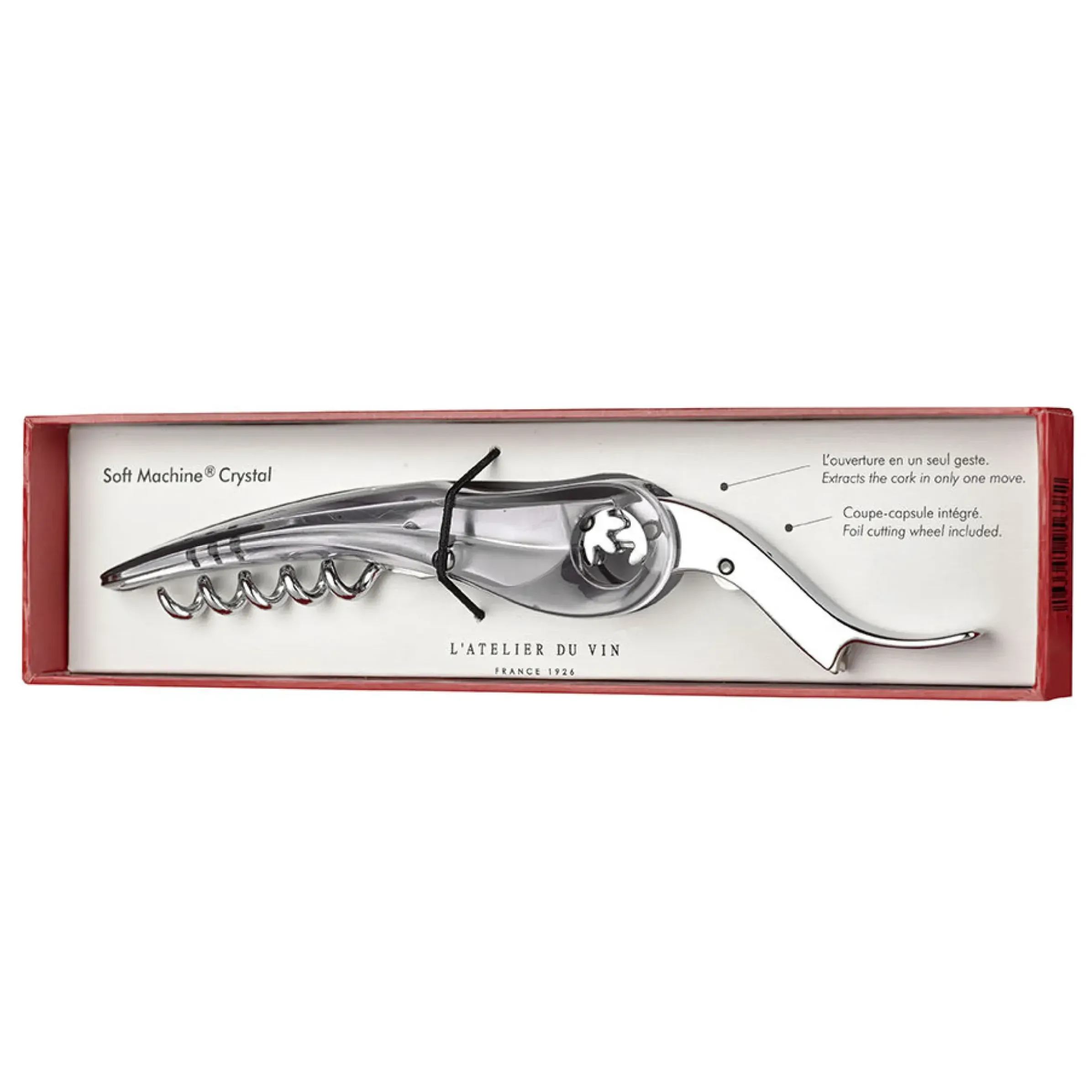 Tire-Bouchon Soft Machine Crystal Metal - L'Atelier Du Vin