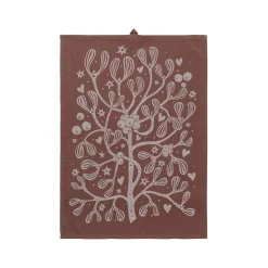 Torchon Mistletoe Tissu Jaune / Coton Organique - 50 X 70 Cm - Ferm Living