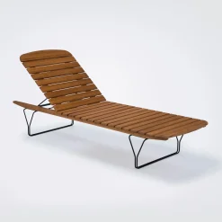 Transat Inclinable Molo Bois Naturel Bois - Houe