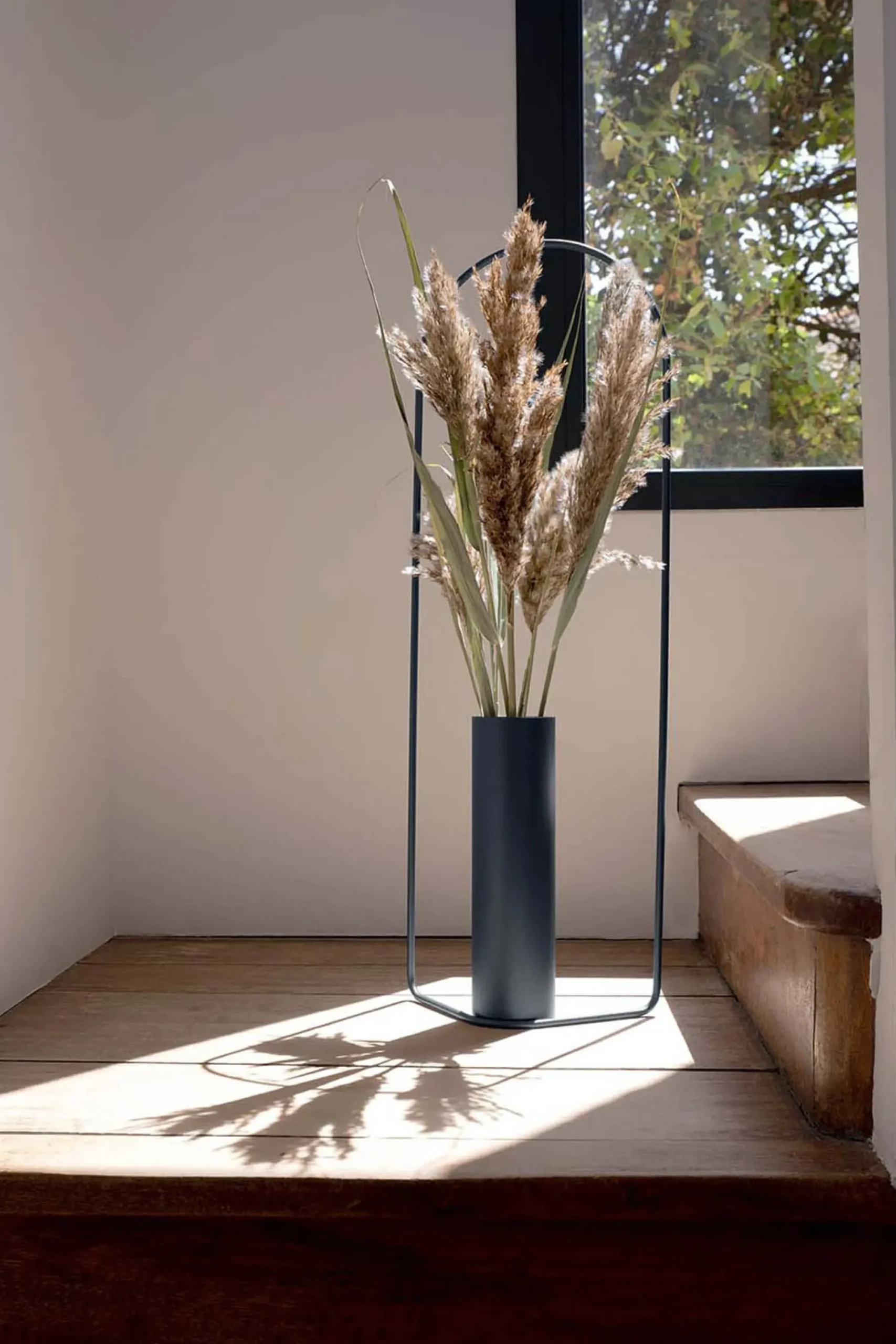 Vase Itac Metal Noir / Rectangulaire - L 34 X H 62 Cm - Fermob