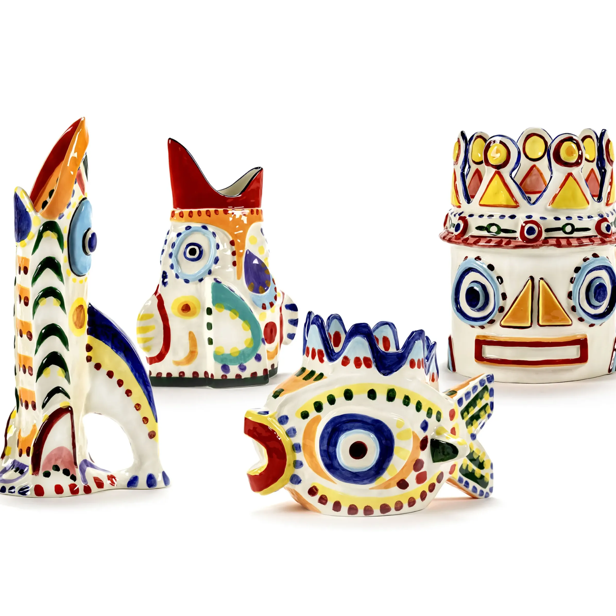 Vase Sicily 3 Ceramique / 26 X 17 X H 52 Cm - Peint Main - Serax